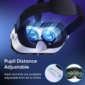 Virtual Reality Headset, 3D VR Glasses for Mobile Games and Movies, Compatible 4.7-6.2 inch iPhone/Android Phone, Including iPhone XS/X/8/8Plus/7/7Plus/6/6Plus/6s/5,Samsung,LG,Nexus etc