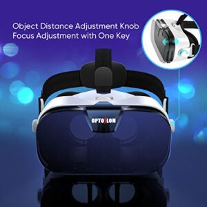 Virtual Reality Headset, 3D VR Glasses for Mobile Games and Movies, Compatible 4.7-6.2 inch iPhone/Android Phone, Including iPhone XS/X/8/8Plus/7/7Plus/6/6Plus/6s/5,Samsung,LG,Nexus etc