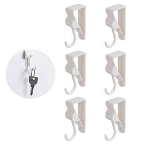 Saim Over The Door Hook Hanger for Bathroom Kitchen Bedroom Offices 6Pcs