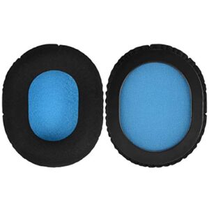 Geekria Comfort Velour Replacement Ear Pads for Sennheiser HD8 DJ Headphones Earpads, Headset Ear Cushion Repair Parts (Black)