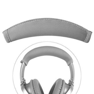 linkidea headband protector, compatible with bose quietcomfort qc35, qc25, qc15 headphones replacement headband cover/replacement headband cushion pad repair parts/easy diy installation (gray)
