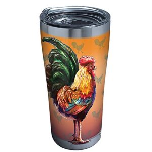 tervis rooster pattern insulated tumbler, 1 count (pack of 1), stainless steel