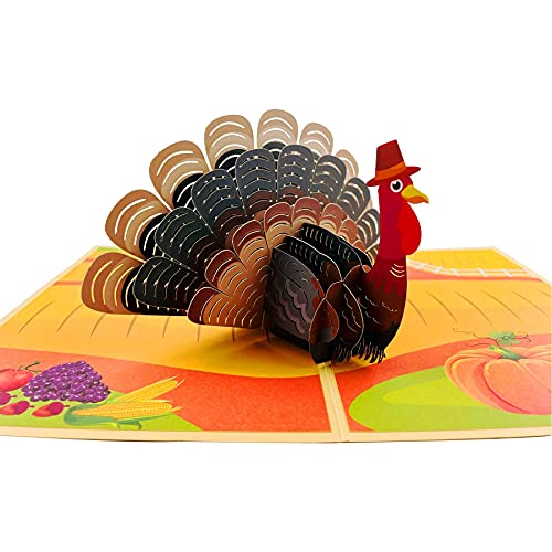 Thanksgiving Cards,3D Pop Up Thanksgiving Greeting Cards best Happy thanksgiving cards for kids with Envelope 1 Pack