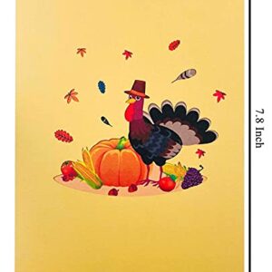 Thanksgiving Cards,3D Pop Up Thanksgiving Greeting Cards best Happy thanksgiving cards for kids with Envelope 1 Pack