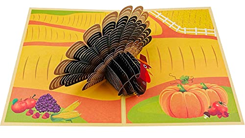 Thanksgiving Cards,3D Pop Up Thanksgiving Greeting Cards best Happy thanksgiving cards for kids with Envelope 1 Pack