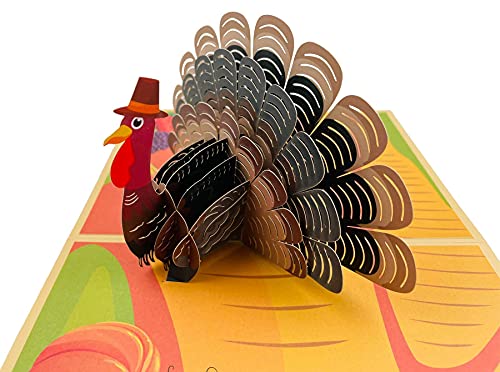 Thanksgiving Cards,3D Pop Up Thanksgiving Greeting Cards best Happy thanksgiving cards for kids with Envelope 1 Pack