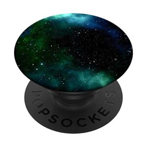 cool boys galaxy black white blue teal green nebula designs popsockets popgrip: swappable grip for phones & tablets