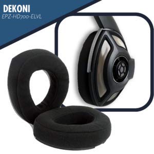 Dekoni Audio Memory Foam Replacement Ear Pads Compatible with Sennheiser HD700 Headphones (Elite Velour)