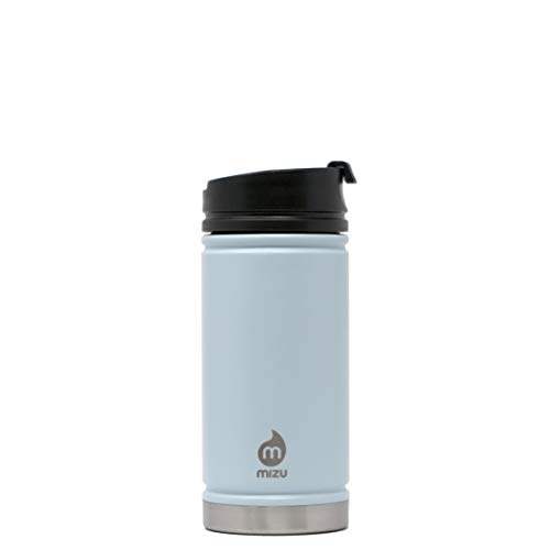 Mizu V5-15 oz. Stainless Steel Vacuum Insulated Wide Mouth Bottle with Coffee Lid, Ice Blue, One Size