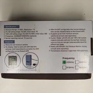 ECOWITT WH51 Soil Moisture Sensor Soil Humidity Tester - Accessory Only, Can Not Be Used Alone