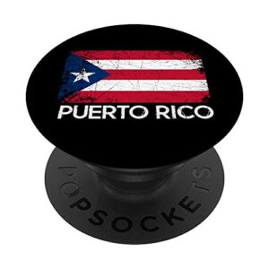 puerto rican flag design | vintage made in puerto rico gift popsockets popgrip: swappable grip for phones & tablets