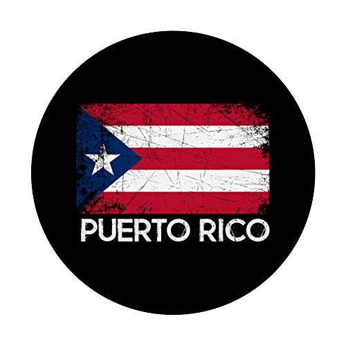 Puerto Rican Flag Design | Vintage Made In Puerto Rico Gift PopSockets PopGrip: Swappable Grip for Phones & Tablets