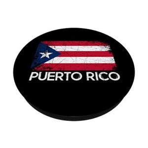 Puerto Rican Flag Design | Vintage Made In Puerto Rico Gift PopSockets PopGrip: Swappable Grip for Phones & Tablets