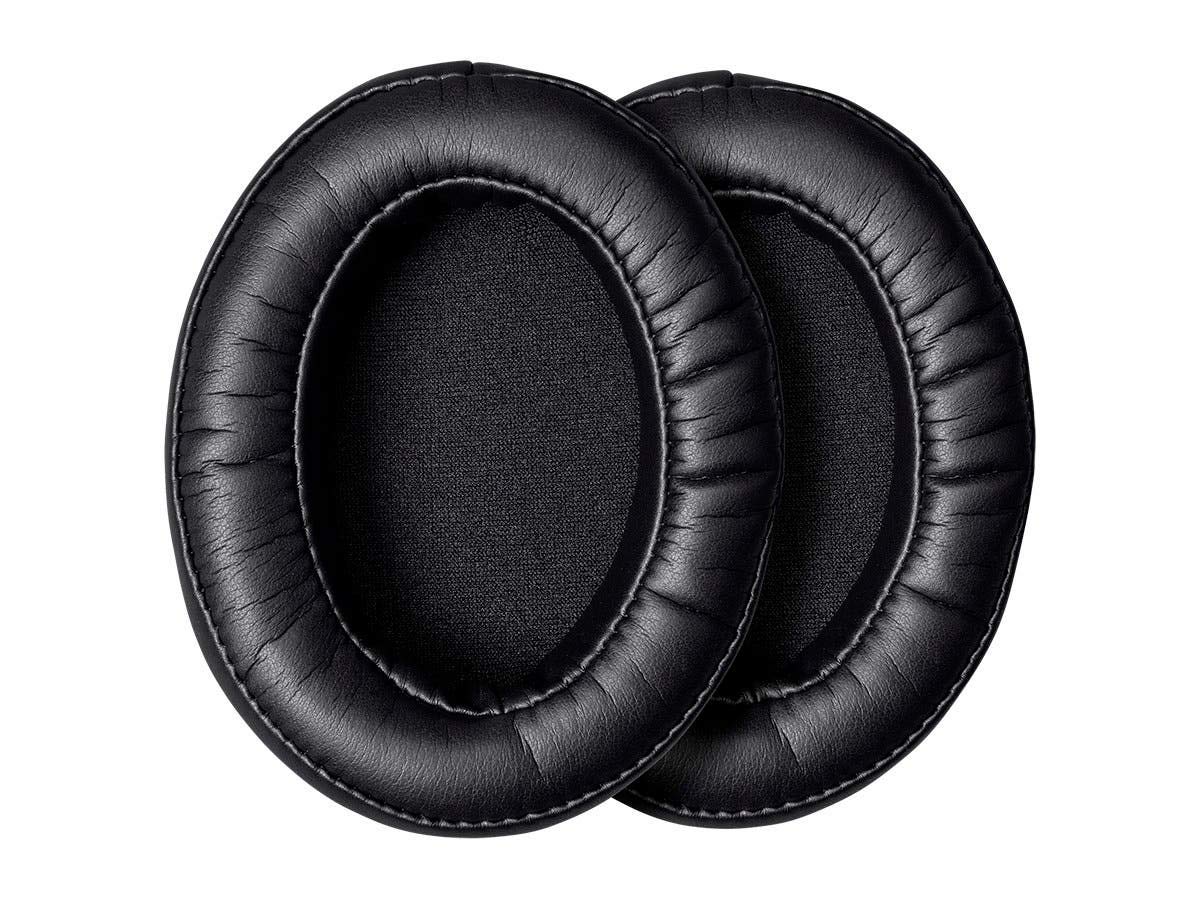 Monoprice Memory Foam Protein Leather Earpads (Pair) - Black, Maximize Comfort for Headphones