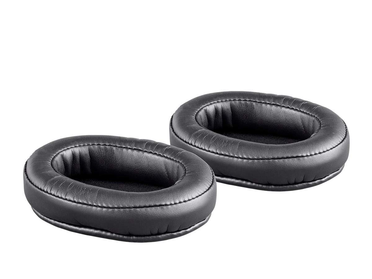 Monoprice Memory Foam Protein Leather Earpads (Pair) - Black, Maximize Comfort for Headphones