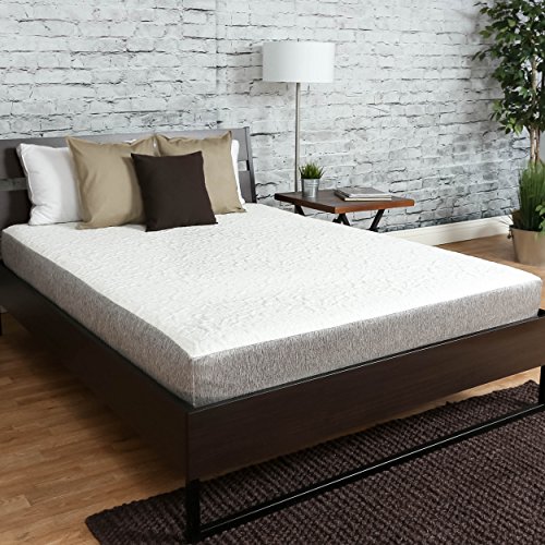 Travel Happy (Custom Size Requests) with A 8 INCH Any King Size New Cooler Sleep Graphite Gel Memory Foam Mattress with Premium Textured 8-Way Stretch Cover Made in The USA