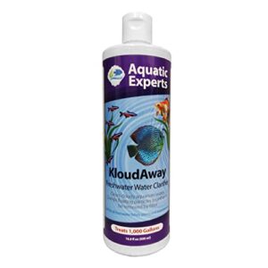 aquatic experts kloudaway freshwater aquarium water clarifier - clears cloudy water, water clarifier for fish tank, made in usa (1 pack)