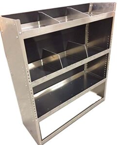 true racks aluminum van shelving storage unit - 45" l x 13" d x 44" h