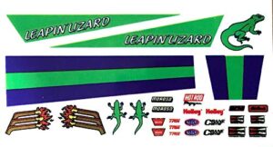leaping lizard decals