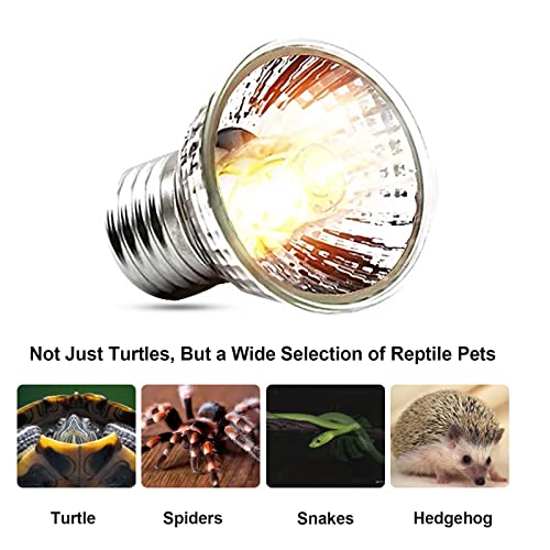 Eboxer Pet Reptile Heat Lamp UVA UVB Heating Light Bulb Pet Full Spectrum Sunlight Lamp for Reptile Amphibian and Incubating Chicken Use, etc (50w)