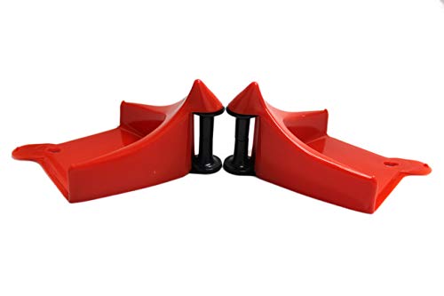 Maxshine 2pcs Ezy Wheel Hose Rollers Classic, Car Wash Detailing Tool Car Wash Inserts Preventing Any Unnecessary Friction, Red