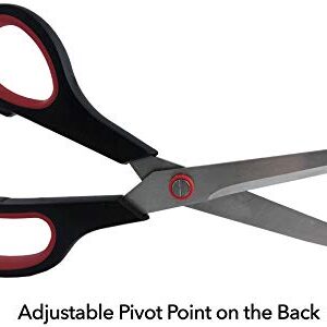 Clipco Stainless Steel Scissors with Ergonomic Handle (Pack of 30)