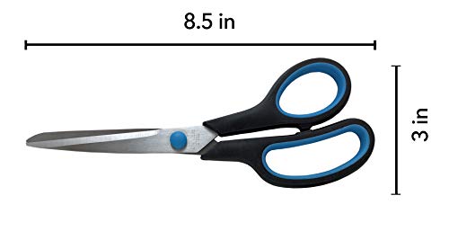 Clipco Stainless Steel Scissors with Ergonomic Handle (Pack of 30)