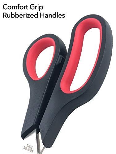 Clipco Stainless Steel Scissors with Ergonomic Handle (Pack of 30)