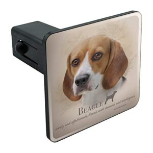 beagle dog breed tow trailer hitch cover plug insert