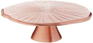 old dutch rose gold lily pad, 12½" d. cake stand serving, 12.5-inch