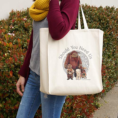 Should You Need Us Labyrinth With Ludo Hoggle and Didymus Grocery Travel Reusable Tote Bag