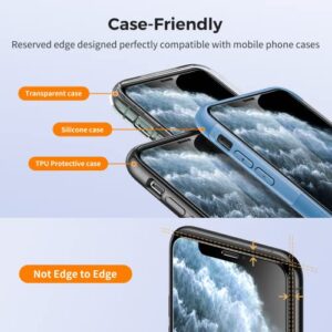 UNBREAKcable Screen Protector for iPhone 11 Pro / iPhone XS / iPhone X 5.8", [2-Pack] [Double Shatterproof Tempered Glass] [Easy Installation Frame] [99.99% HD Clear] [9H Hardness] [Bubble Free] [Case Friendly] [Full Coverage] [ Anti-Fingerprint]