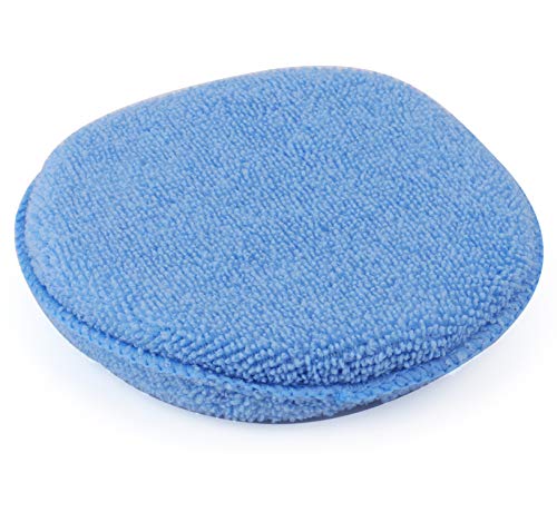 Fasmov Microfiber Applicator Pads Wax Applicator-20 Pack, Blue