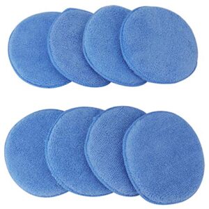 Fasmov Microfiber Applicator Pads Wax Applicator-20 Pack, Blue