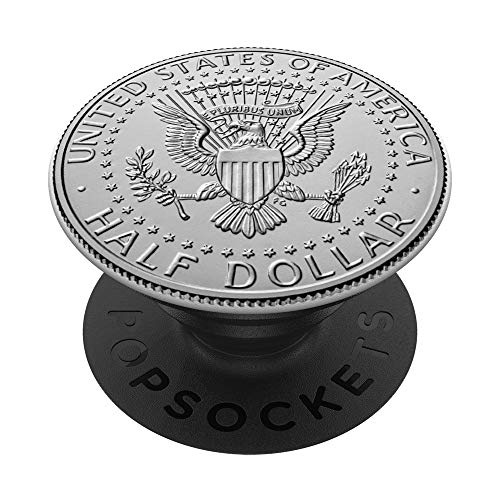 Half Dollar Back Sockets United States Mint Coin Collector PopSockets PopGrip: Swappable Grip for Phones & Tablets