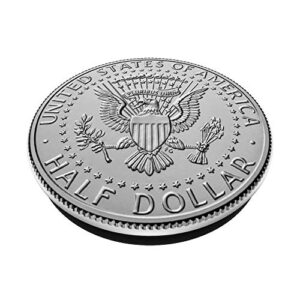 Half Dollar Back Sockets United States Mint Coin Collector PopSockets PopGrip: Swappable Grip for Phones & Tablets