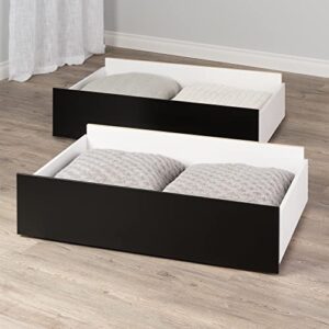 prepac select storage drawers – set of 2 on wheels