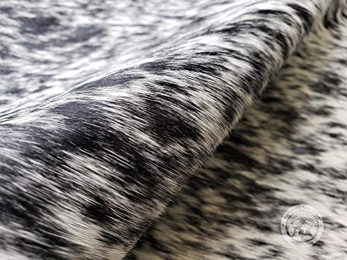 Genuine Salt and Pepper Black and White Cowhide Rug 6 x 7 ft. 180 x 210 cm