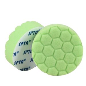 lavino spta 3 inch (80mm) buffing pad polishing pad buffer polish pads kit for car polisher diy quality select color - (color: green)