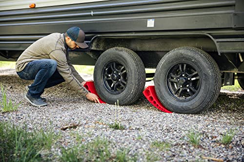 ANDERSEN HITCHES | RV and Trailer Accessories | Single Camper Leveler Block w/Rubber mat | Camper Leveling System | Outdoor Camping Levels | 3604