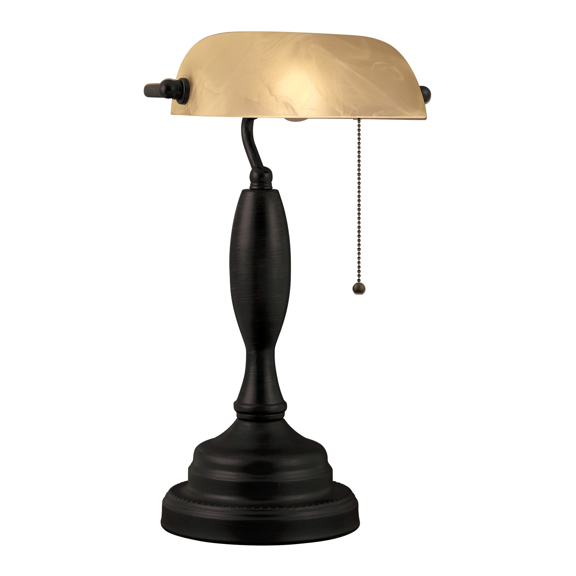 Catalina 21469-000 Traditional Desk Lamp, 17.75", Bronze