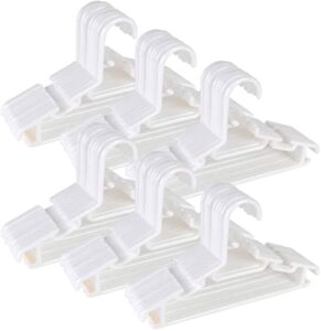 tosnail 60 pack white plastic children's hangers - value pack for laundry and closet