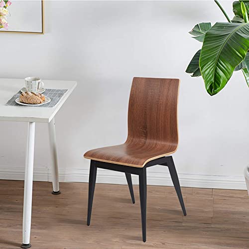 Dining Room Chairs Set for 4 Modern Kitchen Chairs with Wooden Seat and Metal Legs, Dining Side Chair for Indoor and Outdoor, Ergonomic Design, Oak