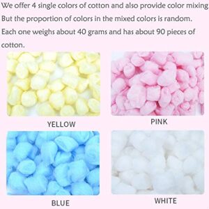 Warm Bedding in Cotton, Cotton Balls Filler for Hamster House, Eliminate Loneliness Enhance Sense of Security for Small Animals Hibernation Like Hamster, Mice, Chinchilla