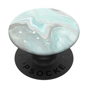 mint teal gray and white colors popsockets popgrip: swappable grip for phones & tablets