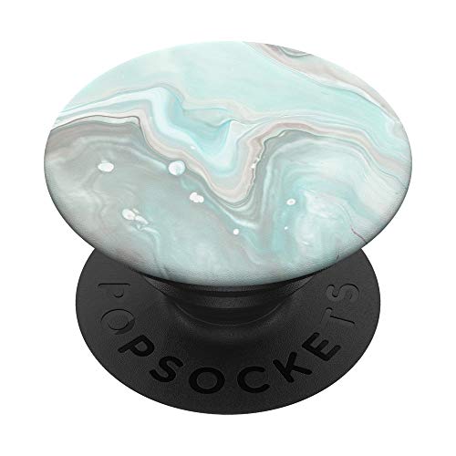 Mint Teal Gray and White Colors PopSockets PopGrip: Swappable Grip for Phones & Tablets