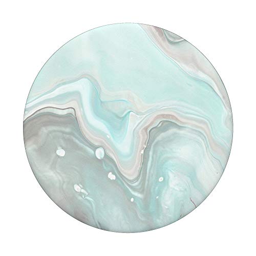 Mint Teal Gray and White Colors PopSockets PopGrip: Swappable Grip for Phones & Tablets