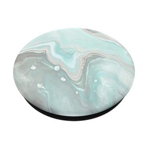 Mint Teal Gray and White Colors PopSockets PopGrip: Swappable Grip for Phones & Tablets