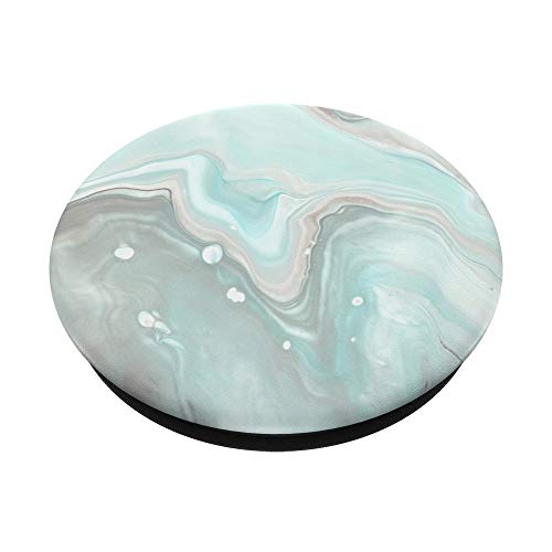 Mint Teal Gray and White Colors PopSockets PopGrip: Swappable Grip for Phones & Tablets