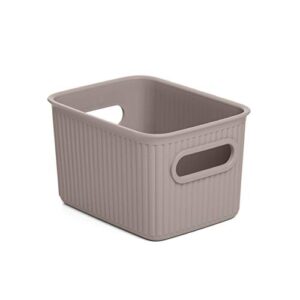 tatay baobab multi-purpose small storage basket with capacity for 1.5 litres, taupe, 12.8 x 16.7 x 10